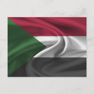 Carte Postale Drapeau du Soudan