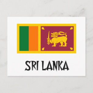 Carte Postale Drapeau du Sri Lanka