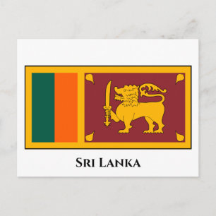 Carte Postale Drapeau du Sri Lanka