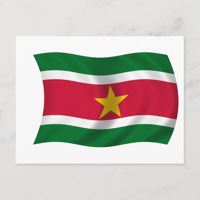 Carte Postale Drapeau du Suriname (Devant)