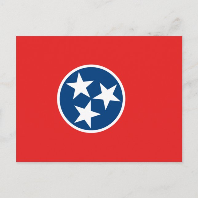 Carte Postale Drapeau du Tennessee (Devant)