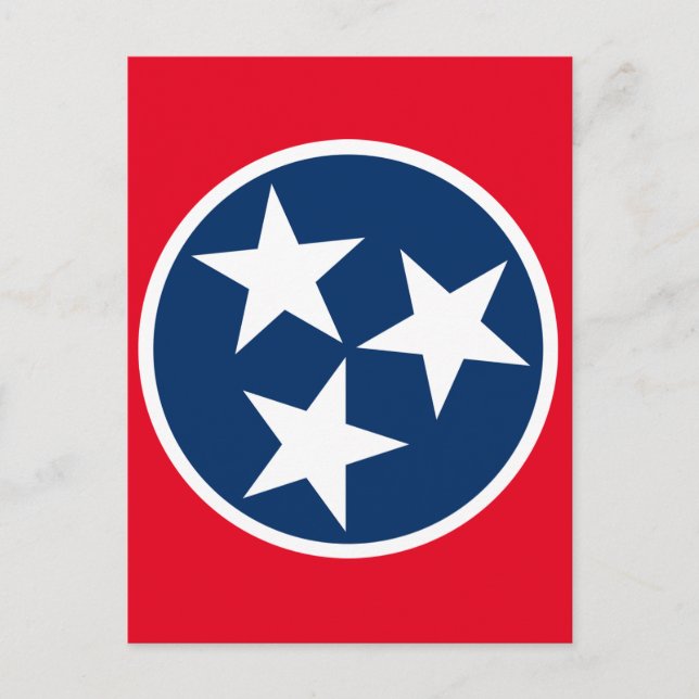 Carte Postale Drapeau du Tennessee (Devant)
