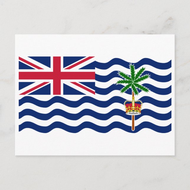 Carte Postale Drapeau du Territoire britannique de l'océan Indie (Devant)