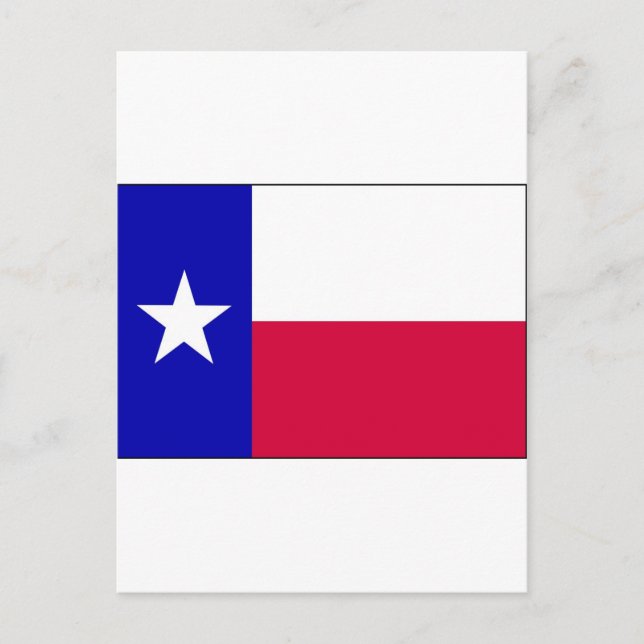 Carte Postale Drapeau du Texas (Devant)