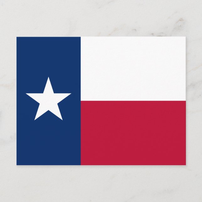 Carte Postale Drapeau du Texas (Devant)