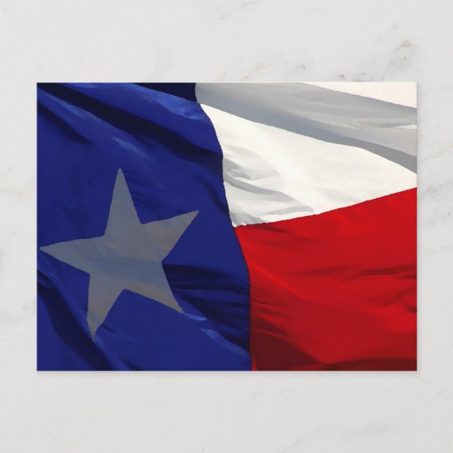 Carte Postale Drapeau du Texas Pop Art (Devant)