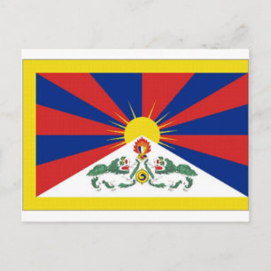 Carte Postale Drapeau du Tibet