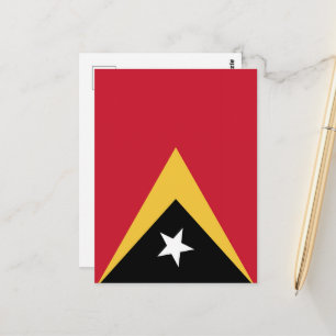 Carte Postale Drapeau du Timor oriental