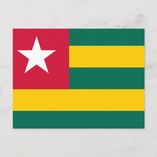 Carte Postale Drapeau du Togo (Devant)