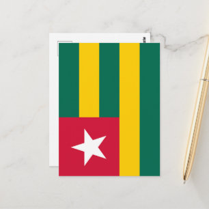 Carte Postale drapeau du Togo