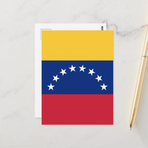 Carte Postale Drapeau du Venezuela