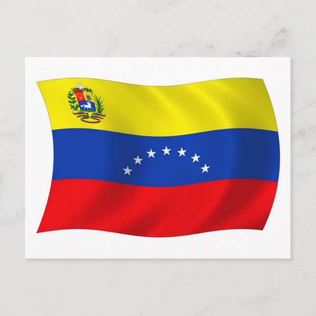 Carte postale drapeau du Venezuela (Devant)