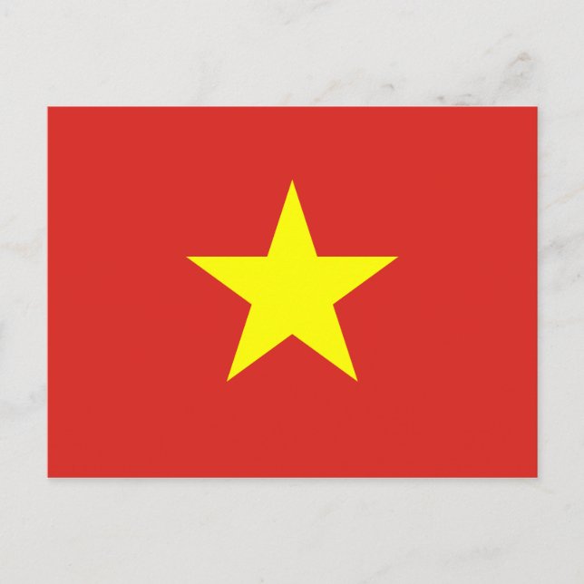 Carte postale drapeau du Vietnam (Devant)