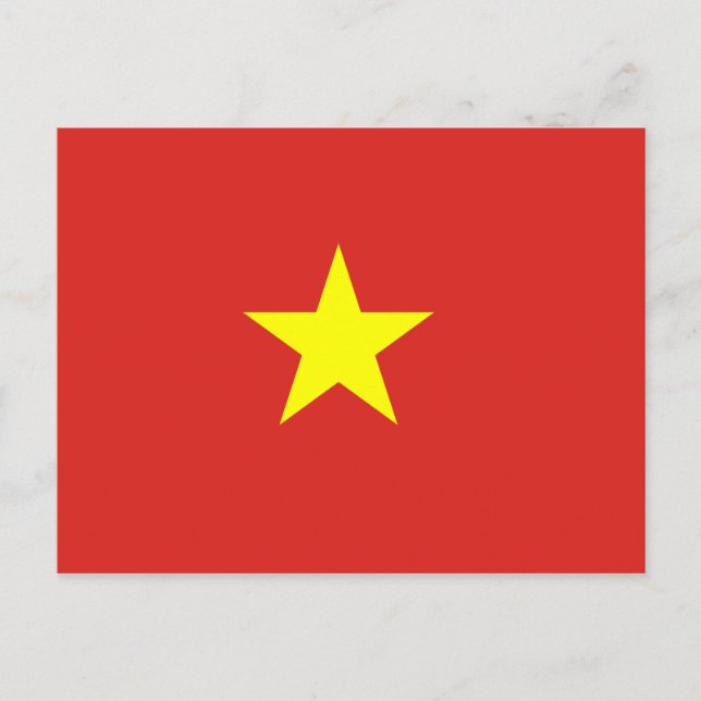 Carte Postale drapeau du Vietnam (Devant)