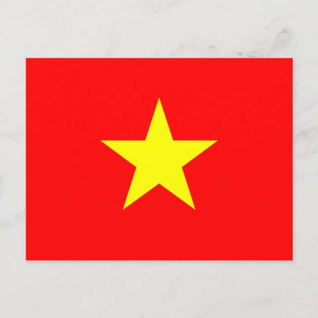 Carte Postale Drapeau du Vietnam (Devant)