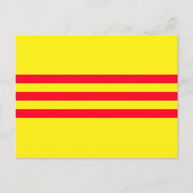 Carte Postale Drapeau du Vietnam du Sud (Devant)