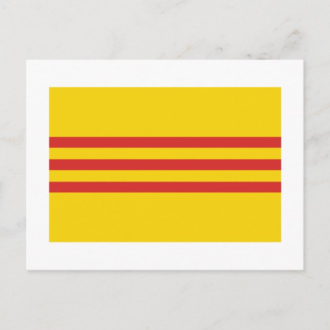 Carte Postale Drapeau du Vietnam du Sud (Devant)