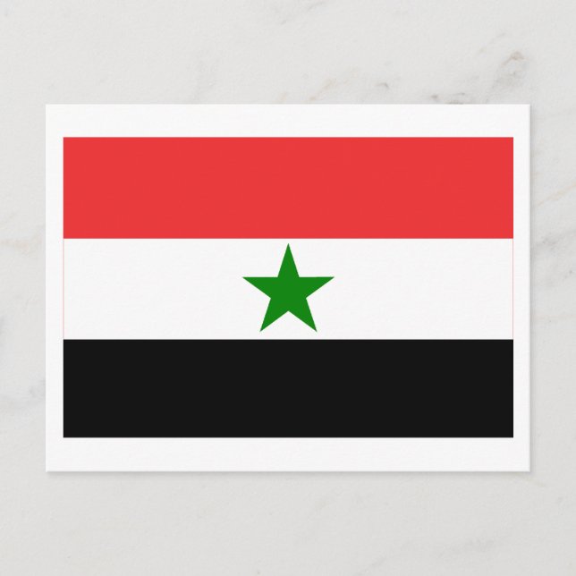 Carte Postale Drapeau du Yémen (1962-1990) (Devant)