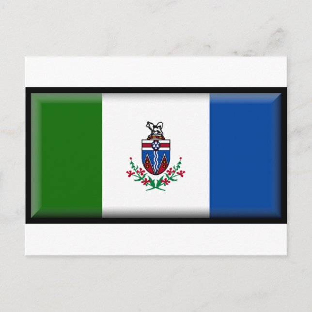 Carte Postale Drapeau du Yukon (Canada) (Devant)