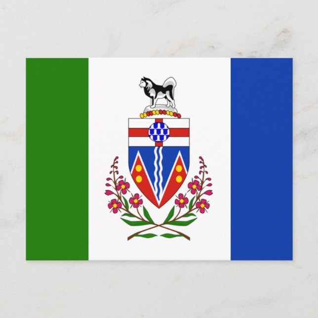 Carte Postale Drapeau du Yukon, Canada (Devant)