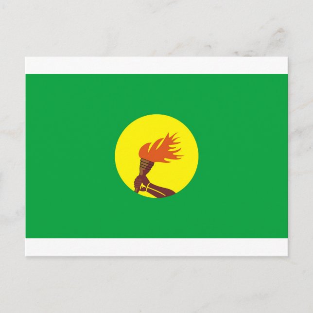 Carte Postale Drapeau du Zaïre-Congo (Devant)
