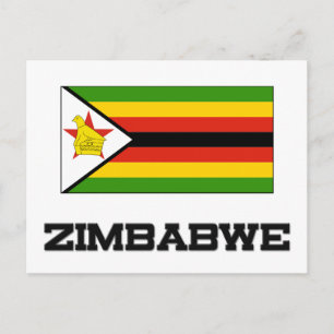 Carte Postale Drapeau du Zimbabwe