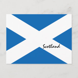 Carte Postale Drapeau écossais et patriotes écossais/supporters 