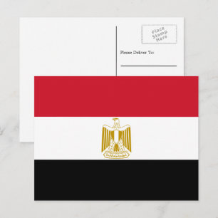 Carte Postale Drapeau égyptien, Drapeau égyptien