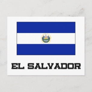 Carte Postale Drapeau El Salvador