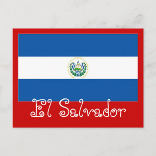 Carte Postale Drapeau El Salvador