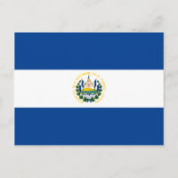 Carte postale Drapeau El Salvador