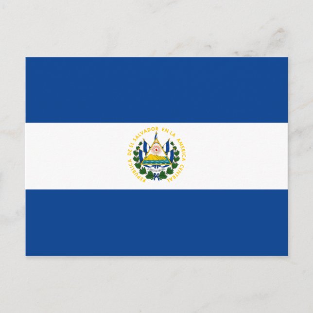 Carte postale Drapeau El Salvador (Devant)