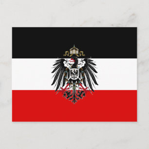 Carte Postale Drapeau Empire allemand