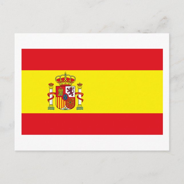 Carte postale drapeau Espagne (Devant)