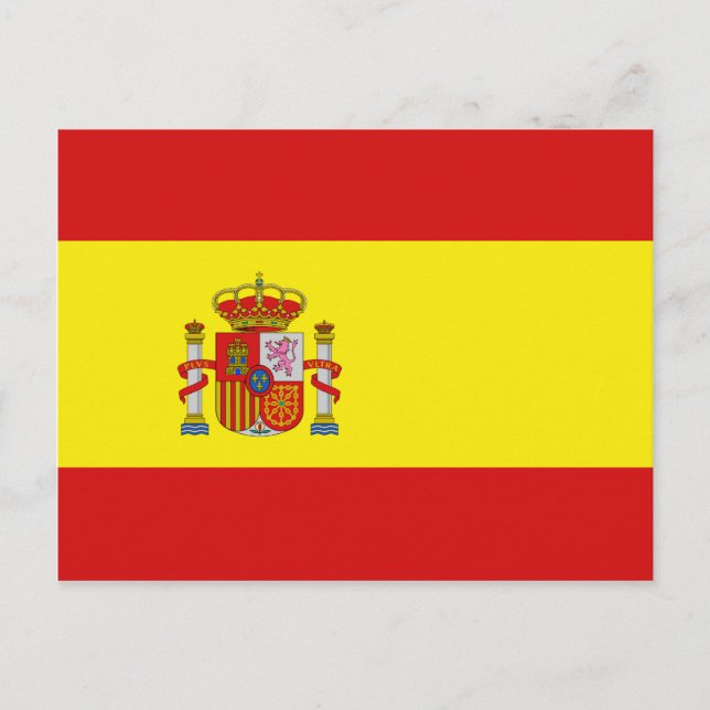 Carte postale drapeau Espagne (Devant)