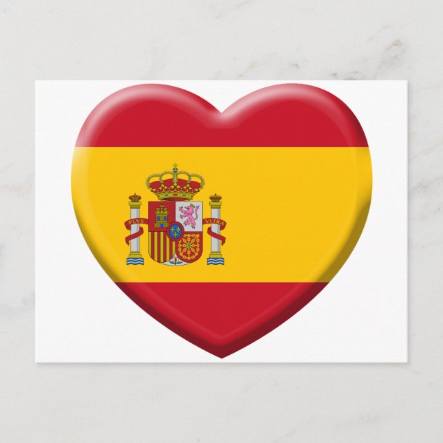 Carte Postale Drapeau Espagne (Devant)