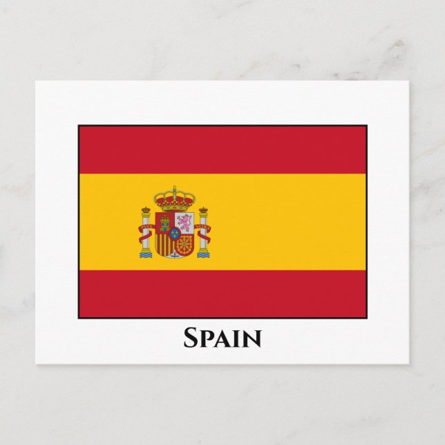 Carte Postale Drapeau espagnol (Devant)