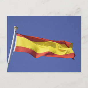 Carte Postale Drapeau espagnol RF)