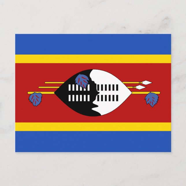 Carte postale Drapeau Eswatini (Devant)