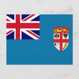 Carte Postale Drapeau Fidji