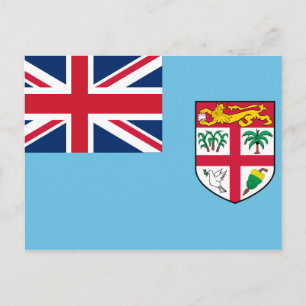 Carte Postale Drapeau Fidji