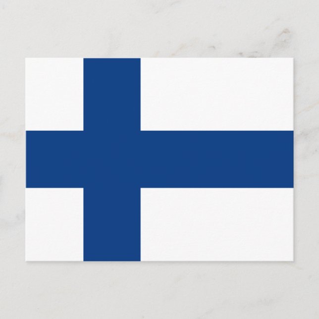 Carte Postale Drapeau finlandais (Devant)