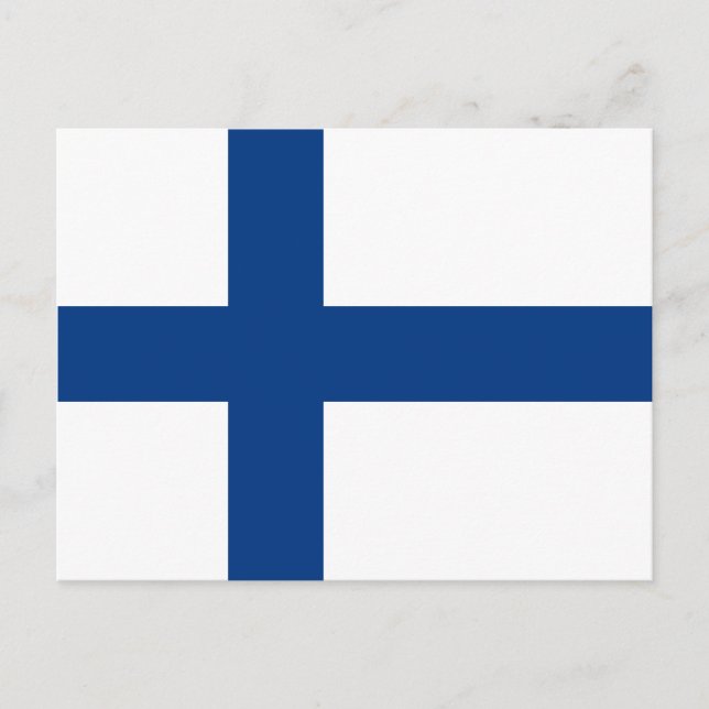 Carte postale Drapeau Finlande (Devant)