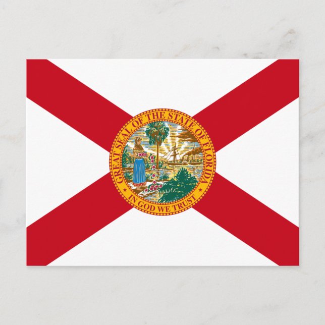 Carte postale Drapeau Floride (Devant)