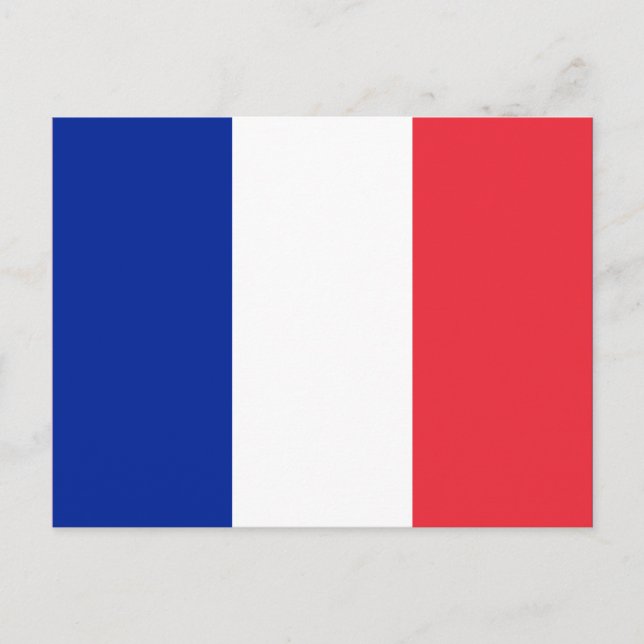 Carte Postale Drapeau français (France) (Devant)