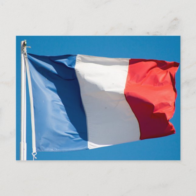 Carte Postale Drapeau France (Devant)