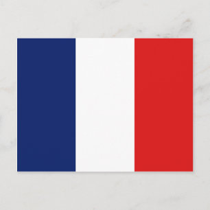 Carte postale Drapeau France