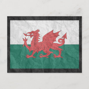 Carte Postale Drapeau gallois
