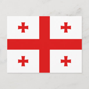 Carte postale Drapeau Géorgie