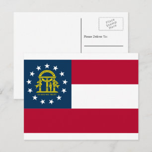 Carte Postale Drapeau géorgien, Drapeau géorgien